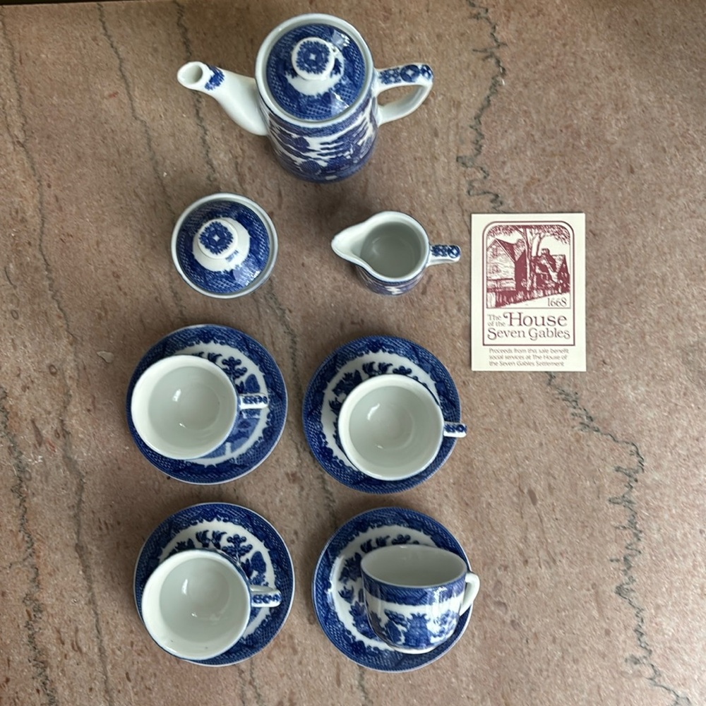 Children’s tea set from House of Seven Gables gift shop.